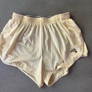 Tracksmith Session running shorts yellow size small
